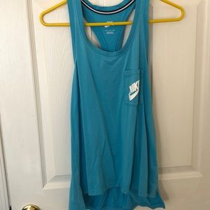 Blue Nike tank top